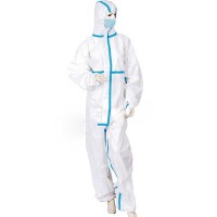 Hooded Virus Isolation Disposable Medical Non-woven Protective Clothing